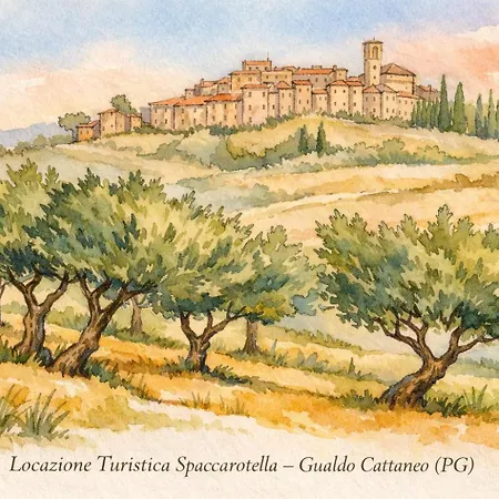 Locazione Turistica Spaccarotella Terrazzo Con Vista Su Gualdo Cattaneo